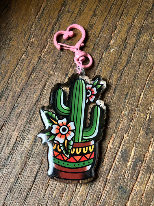 Cactus Keychain